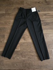 NWT Uniqlo Miracle Air Pleated Pants Women High Rise Black Size X Small