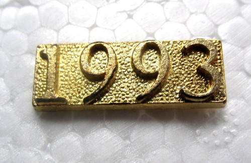Year 1993 Chenille Class-Sports-Lapel-Jacket Pins School-Team-Reunion FastShip - Afbeelding 1 van 3