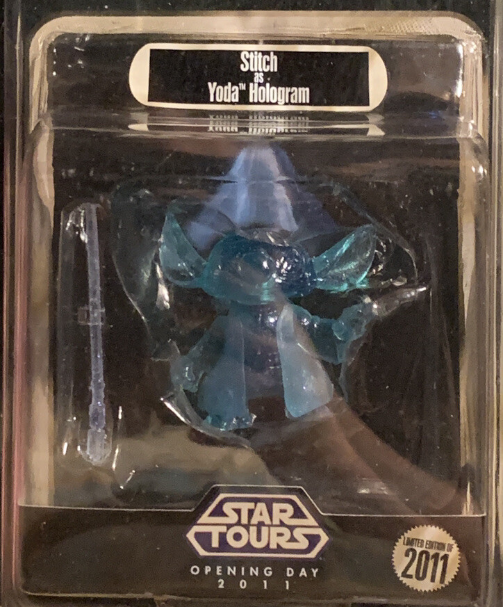 Disney Parks Star Wars Star Tour Opening Day Stitch Yoda Hologram
