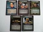 Star Trek ccg 5 M/NM To Boldly Go cards - Strafing Fire, Jean-Luc Picard, Daniel