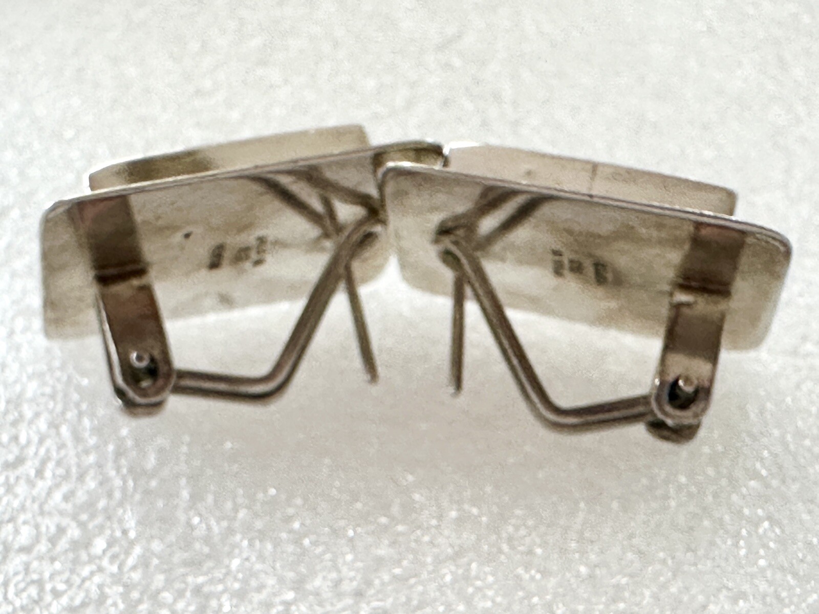 Vintage Rectangular Sterling Silver 925, MOP, Ony… - image 8