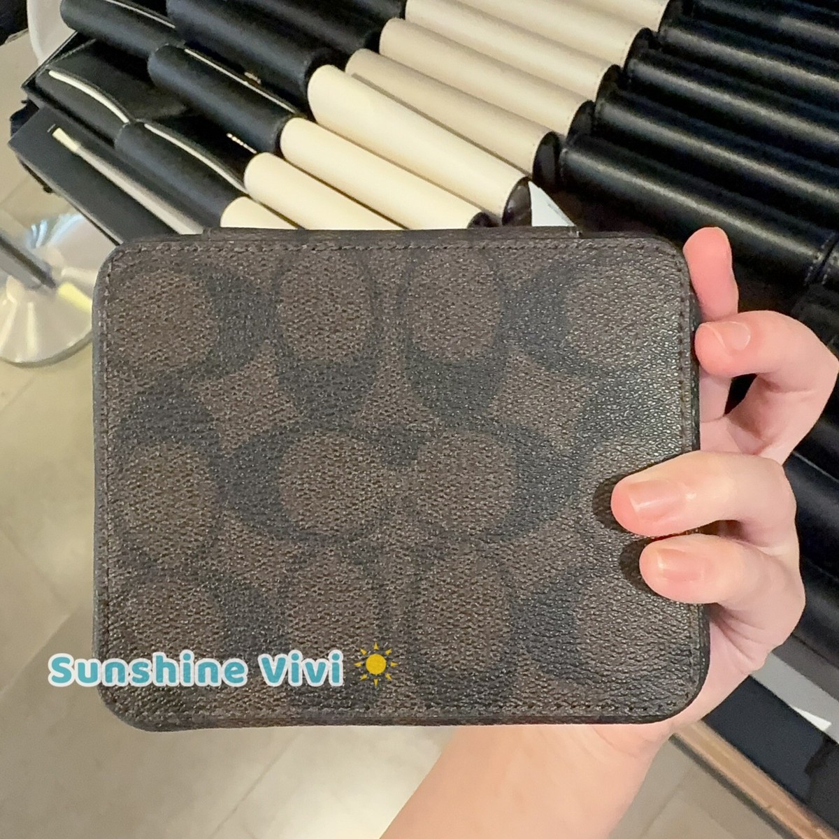 🧡Coach Large Jewelry Box - CZ199 Sand Chalk Signature Canvas