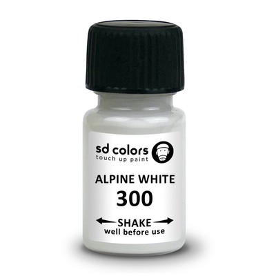 BMW ALPINE WHITE CODE 300 New Touch Up Paint REPAIR SCRATCH CHIP BRUSH