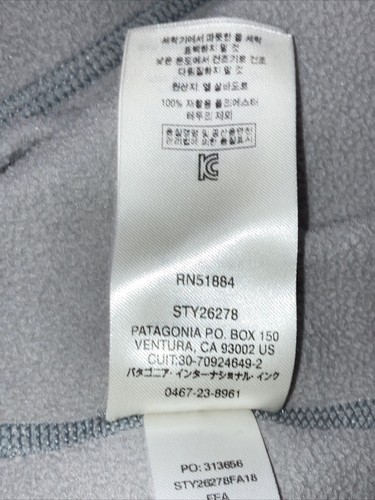Patagonia Gray Fleece 1/4 Length Zip Sweater Women’s Small “Ogichi Daa Lee 2018” - Picture 8 of 9