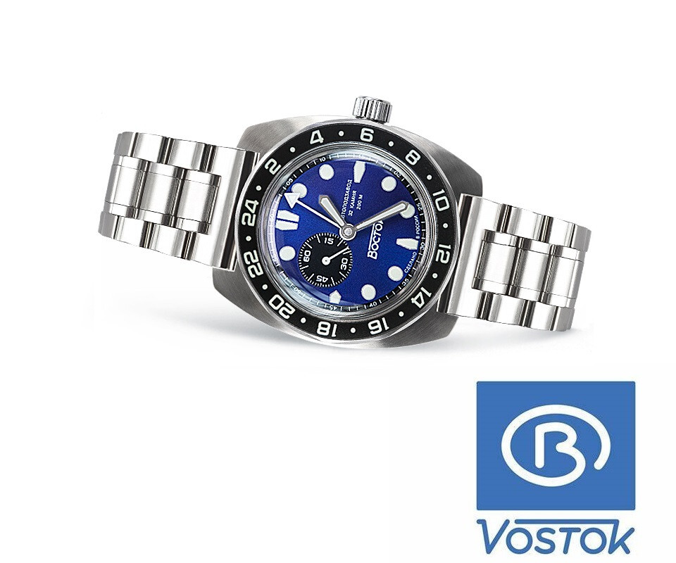 VOSTOK VOSTOK BATMAN RUSSIAN AUTOMATIC AMPHIBYA 17035B DIVER WATCH