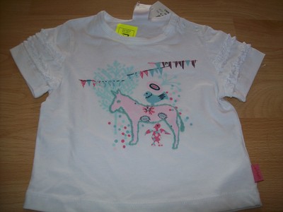 CAKEWALK  süßes weisses Rüschenshirt Gr. 86 NEU