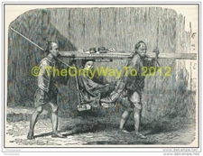 JAPANESE LADY IN PALANQUIN, FROM PICTURESQUE JAPAN, 1910 MODERN REPRODUCTION