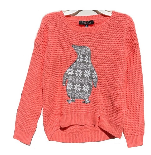 Sugar Rush Girls Long Sleeve Knit Warm Cozy Sweater Size Medium (10/12) - Picture 3 of 7