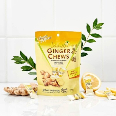 Prince of Peace Ginger Chews Candy with Lemon( 100% Natural ) 4 oz~6/02/2026