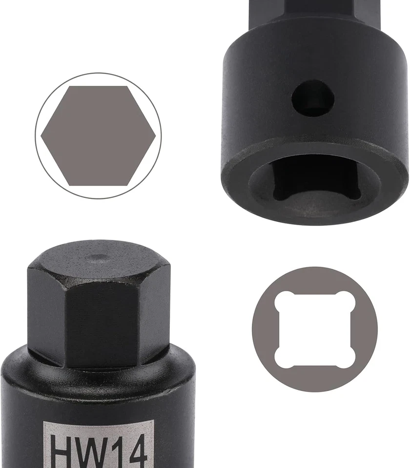 16PCS 3/8" Drive Low Profile Impact Hex Driver Set, Sae/Metric, CR-MO, 16 Pieces - Image 4 of 4