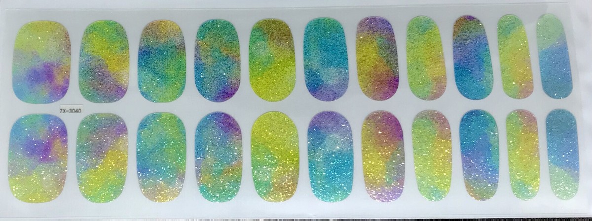 Color Nail Polish Strips, 22ct. ZX- 3040. READ DESCRIPTION BELOW