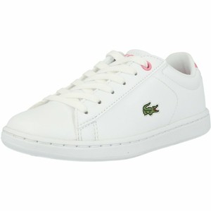 lacoste white pink shoes