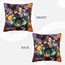 My Hero Academia  Comic Print Square Throw Pillow Cover Cushion Cover Decoration