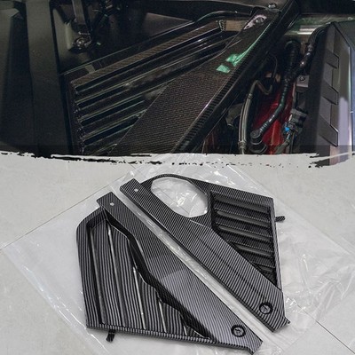 For Corvette C8 Stingray Coupe Carbon Black Engine Hood Bay Side Panel Cover US