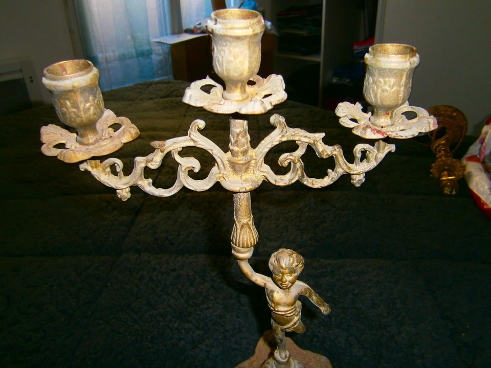 ancien chandelier porte bougies - Photo 2/4