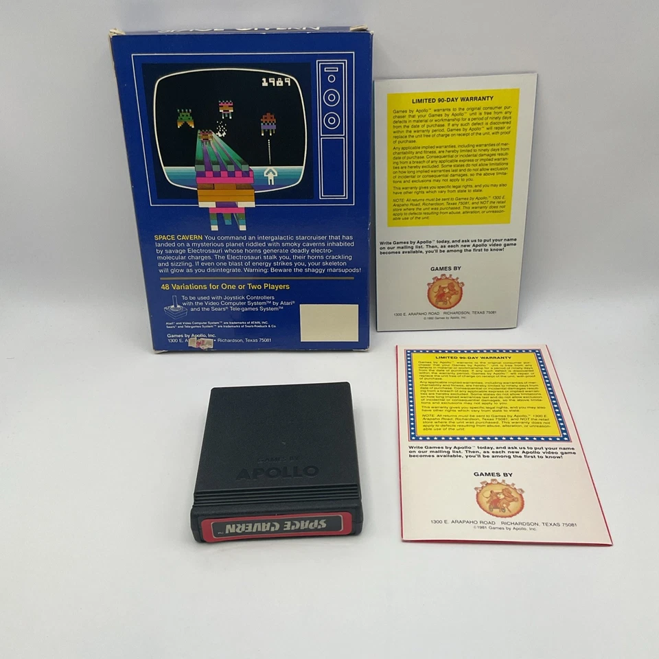 Space Cavern ATARI 2600 Complete In Box With Manual #ML - Image 3 of 3