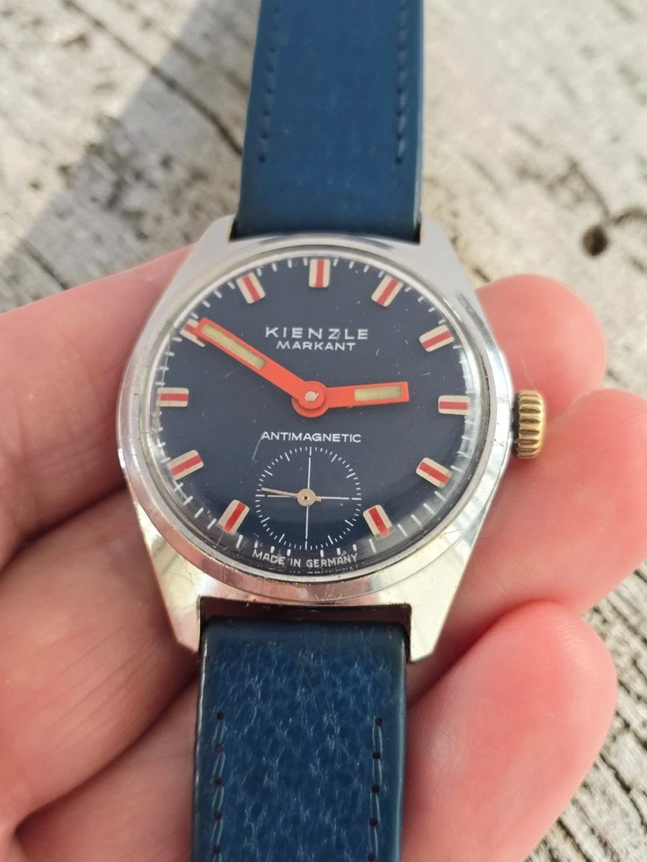 Vintage Uhr Kienzle Markant Antimagnetic  Mechanic Retro Uhr Germany  Original  - Bild 2 von 4