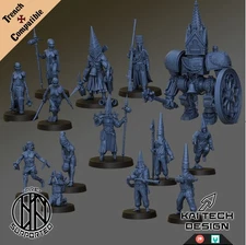 Trench Crusade Pilgrims | Grimdark Miniatures | Trench Pilgrims Proxy Models