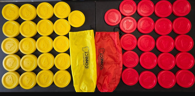 42-Pack PARTS FOR Hasbro Connect 4 Giant Edition - Size 5.5 in 21x Red 21xYellow