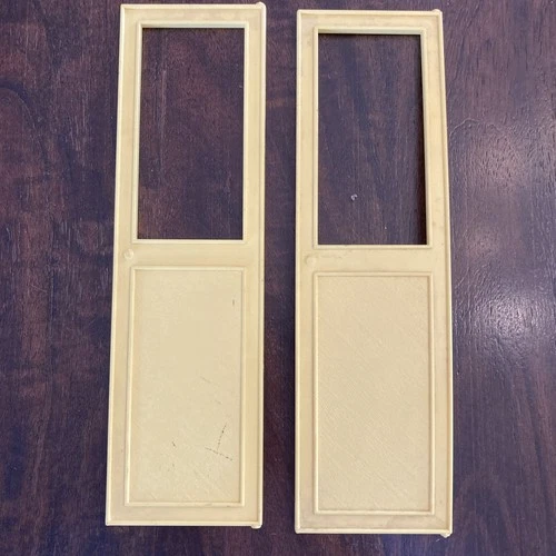 Vintage 1978 BARBIE DREAM HOUSE Replacement Parts Yellow Back Doors set of 2