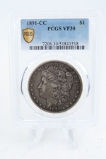 1891-CC PCGS VF30 Morgan Dollar Business Strike