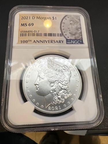 2021 d Morgan silver dollar NGC MS 69