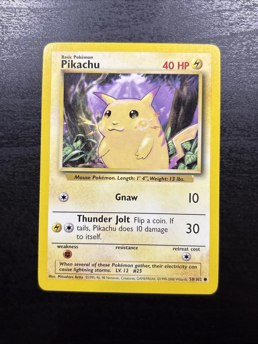 Pokémon Pikachu Base Set Cards for sale - eBay