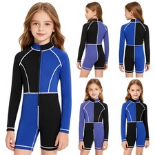 Kids Girls Boys Bodysuit Water Wetsuit Activities Swimsuits Sporty Jumpsuit