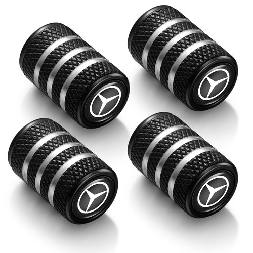 Mercedes Leather Keyring & Tyre Dust Caps – Premium Logo Set for UK Cars UK - Picture 2 of 5