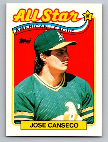 Jose Canseco [All Star] #401 1989 Topps Tiffany card