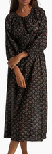 Doen “Delphina” Dress Blue Floral Puff Sleeve Dress Size Small NWTs