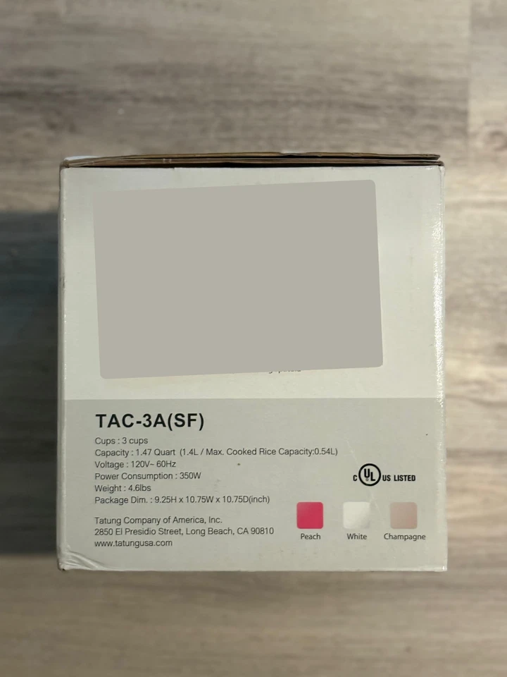 Mini olla arrocera vaporera y calentador Tatung TAC-3ASF-1 3 tazas rojo melocotón Foto 4 de 4