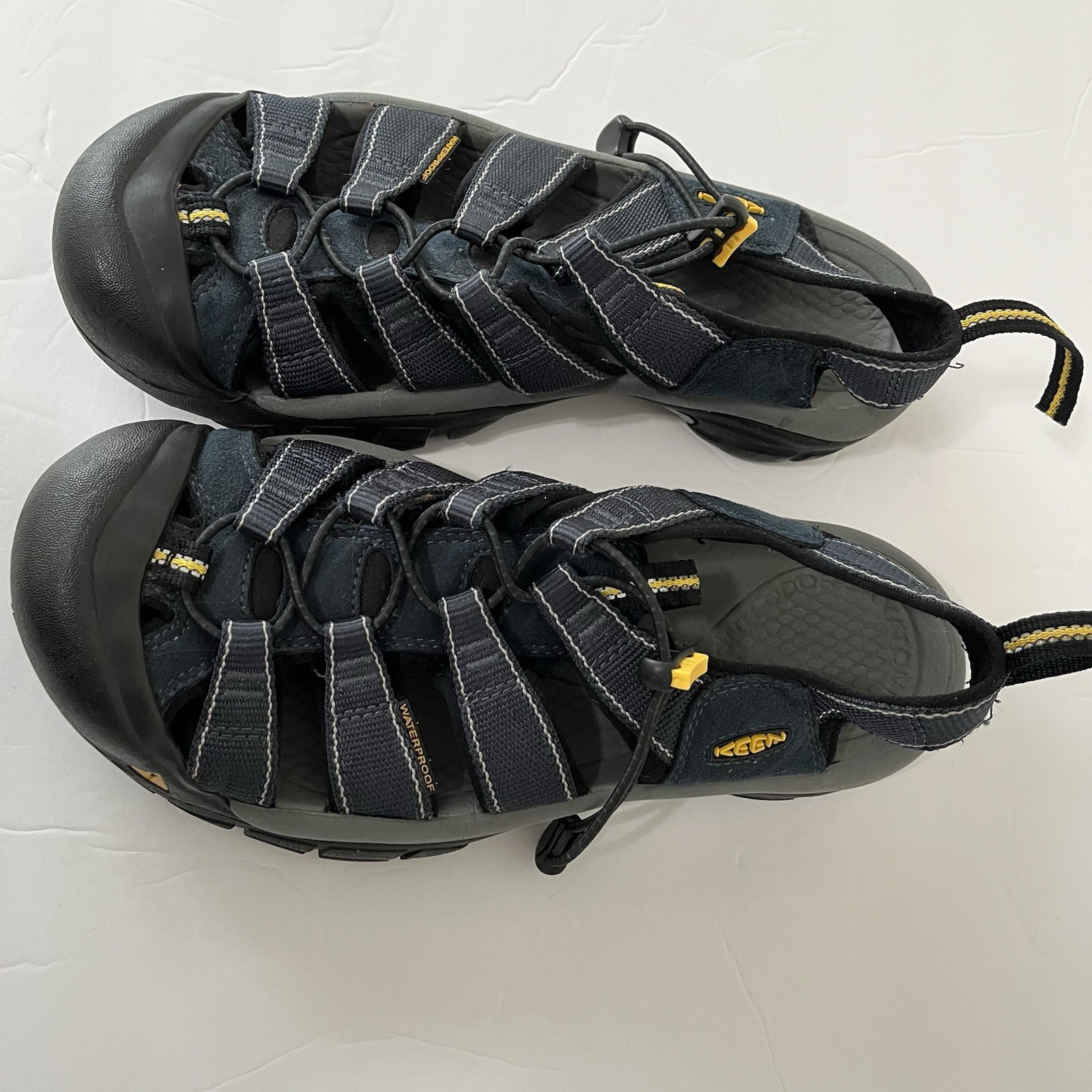 Sandali KEEN uomo taglia 8 Newport H2 blu resistenti all'acqua bunge punta chiusa escursionismo