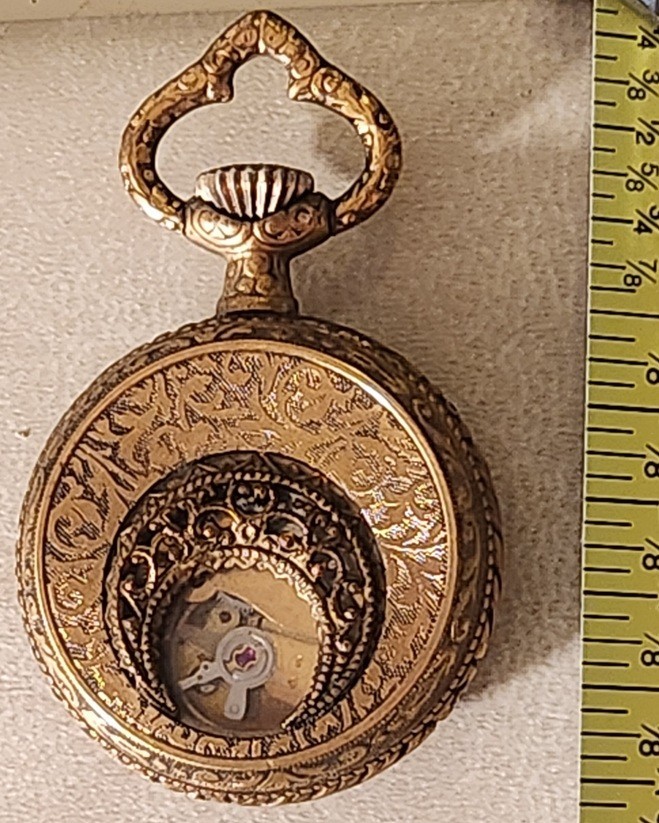 *RARE* Elgin Mini Automatic Pocketwatch with Vict… - image 4