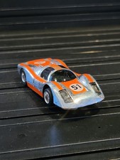 Vintage Tyco Porsche 51 Chrome Orange Slot Car