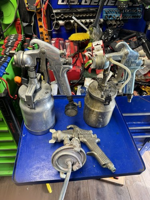 #ad Lot Of 3 Spray Guns 2 Binks BBS hVPL amp; Model 69 1 Devilbiss JGA 510 $500.00