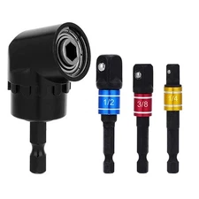 Impact Grade Driver Sockets Adapter Extension Set, 3Pcs 1/4 3/8 1/2" Hex Shan...