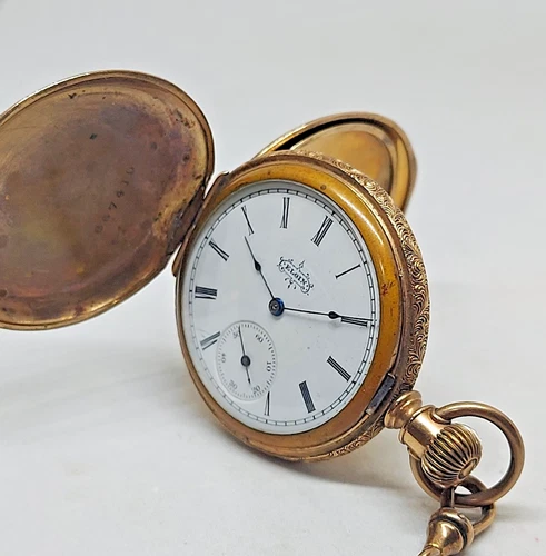 1896 Elgin Model 2 Grade 117 6s 7j Hunters GF Pocket Watch  Parts/Repair