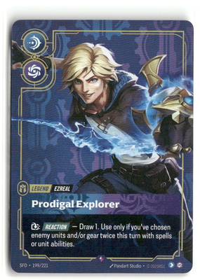 Ezreal Prodigal Explorer 199/221 FOIL Spiritforged Riftbound | eBay