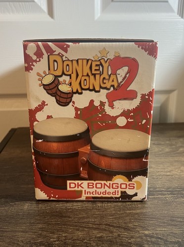 CIB DONKEY KONGA 2 NINTENDO GAMECUBE VIDEO GAME COMPLETE IN BOX W/ BONGOS *NEW* - Picture 5 of 17