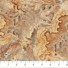 Northcott Rooted - Stonehenge by Deborah Edwards DP28770 12 Tan Fungi Cotton