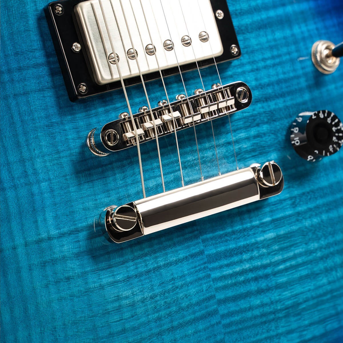 Cort M600 Blue Burst Flame Maple Top Double Cutaway Electric