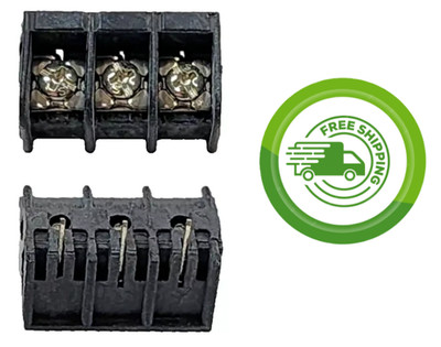(2x) 3 Position - 20A 300V - 0.375'' Pitch - PCB Mount - Barrier Terminal Blocks