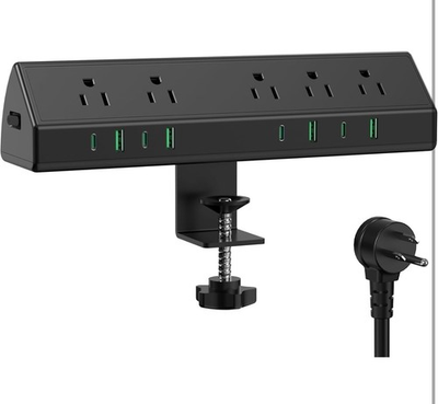 #ad #ad Charging Station Desk Clamp Power Strip4 PD USB C Ports5 AC Outlets Surge $29.99