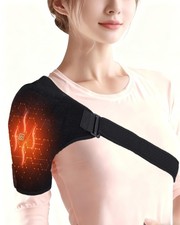 Electric Shoulder Heating Pad Wrap 3 Adjustable Heat Settings Heated Shoulde...