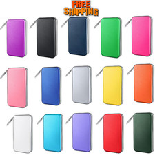 96 Disc CD DVD Case Holder Storage Wallet Portable VCD Organizer Bag   Multi Col