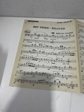 SAMMY DAVIS JR HEY THERE/BELOVED ORIGINAL SHEET MUSIC USED ON LV STRIP 3 pgs
