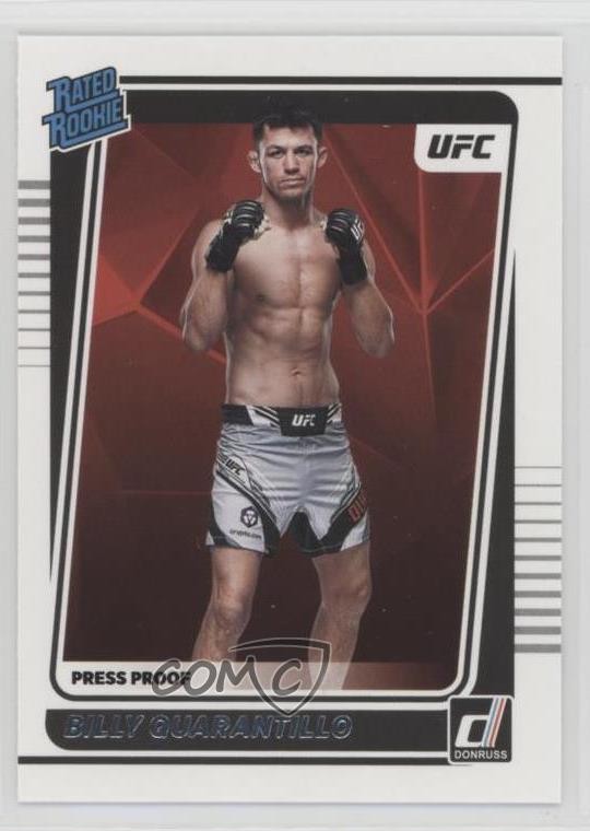 2022 Donruss UFC Rated Rookie Press Proof Silver Billy Quarantillo #201 4z8
