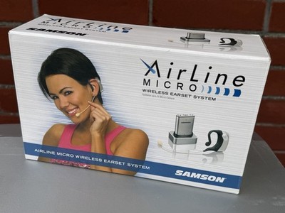 Samson AirLine Micro Earset Wireless Microphone System, UHF, Black/Silver
