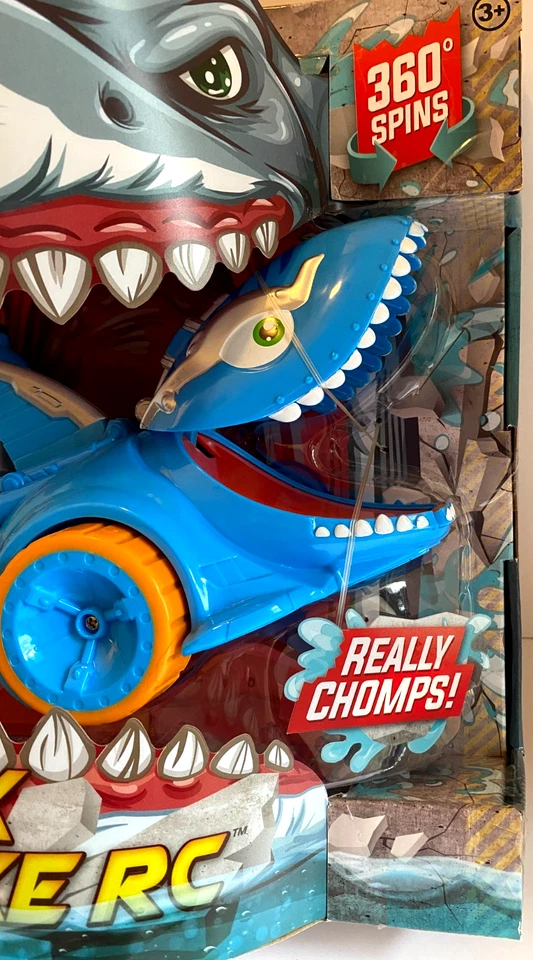 Little Tikes Shark Strike RC Remote Control Car Chomping 360 Spins NEW in Box - Image 4 of 4